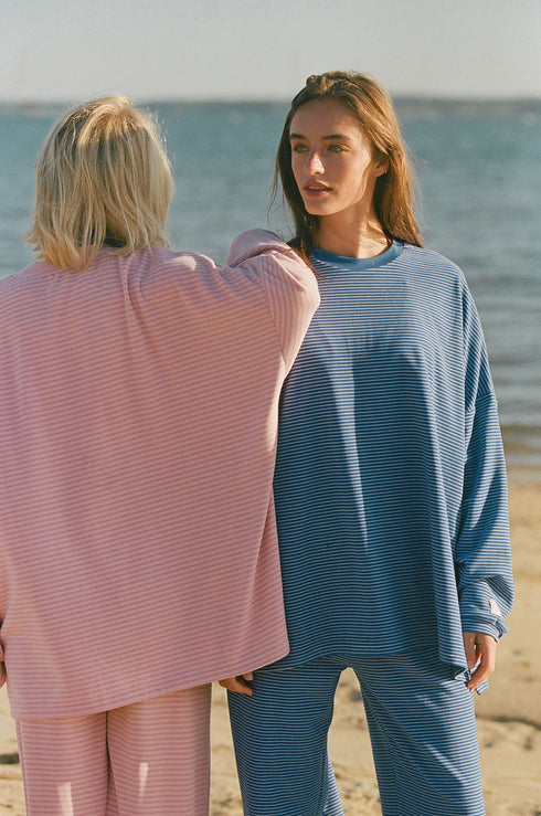 Road Trip Pullover // Cobalt Stripe *PREORDER 7/5*