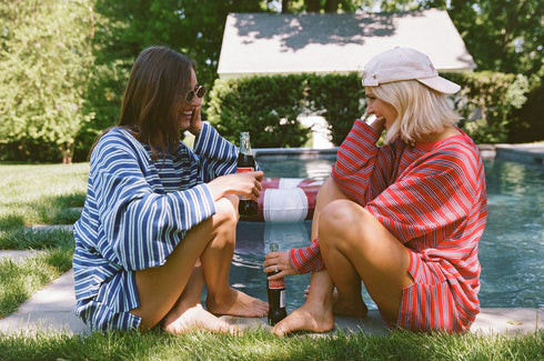 Poolside Short // Cherry *PREORDER 7/3*