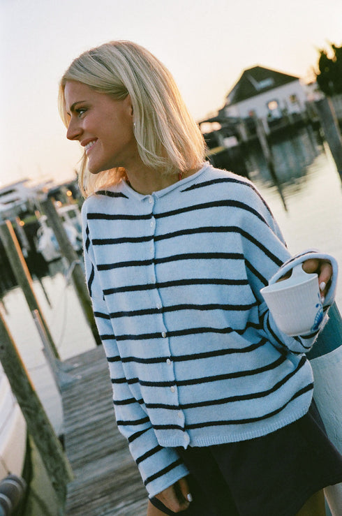 Coco Cutie Cardigan // Montauk Stripe