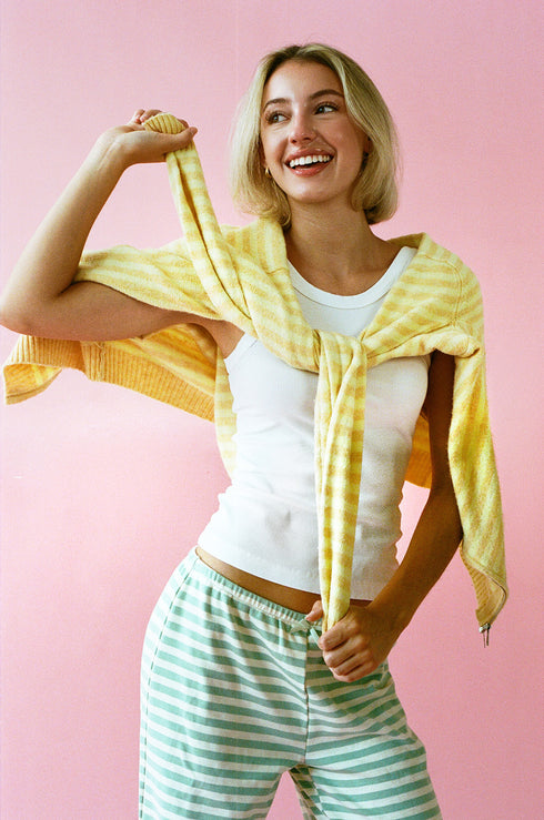 Club Cutie Zip-Up // Peel *PREORDER 8/14*
