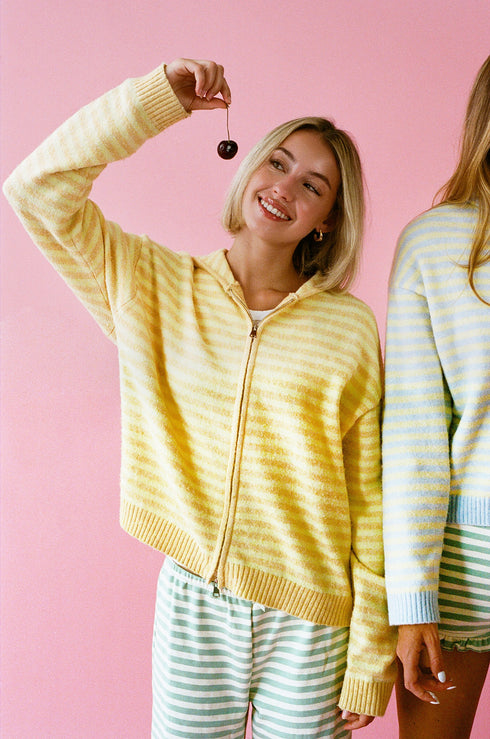 Club Cutie Zip-Up // Peel *PREORDER 8/14*