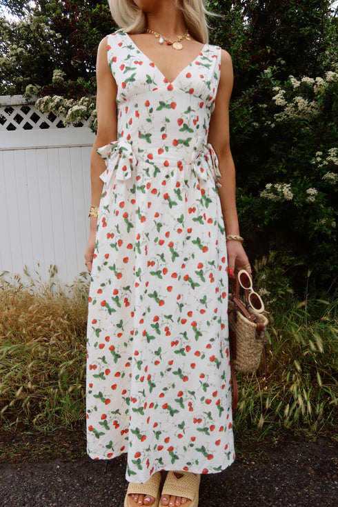 Berry Blooms Dress // Cream