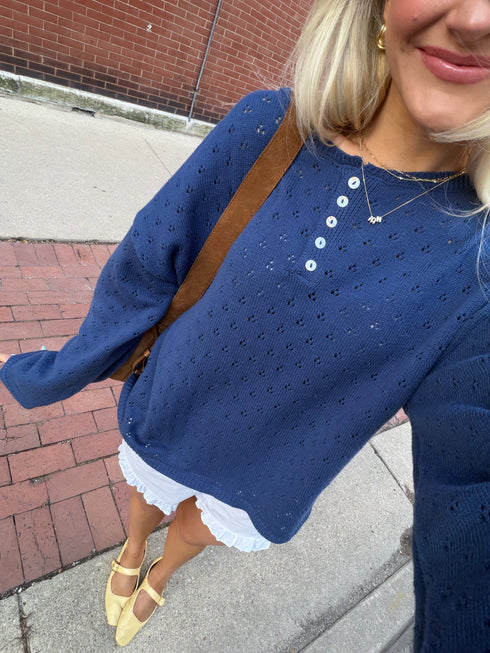 Everyday Pointelle Cutie // Denim