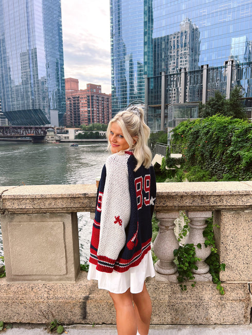 End Game Knit Jacket// Navy