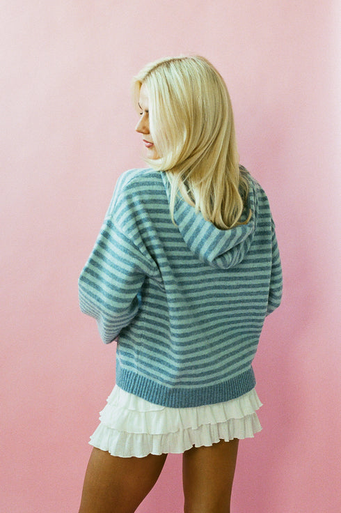 Club Cutie Zip-Up // Sky Stripe *COCO EXCLUSIVE*
