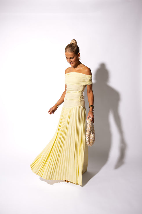 Sunkissed Sunset Dress // Butter Yellow