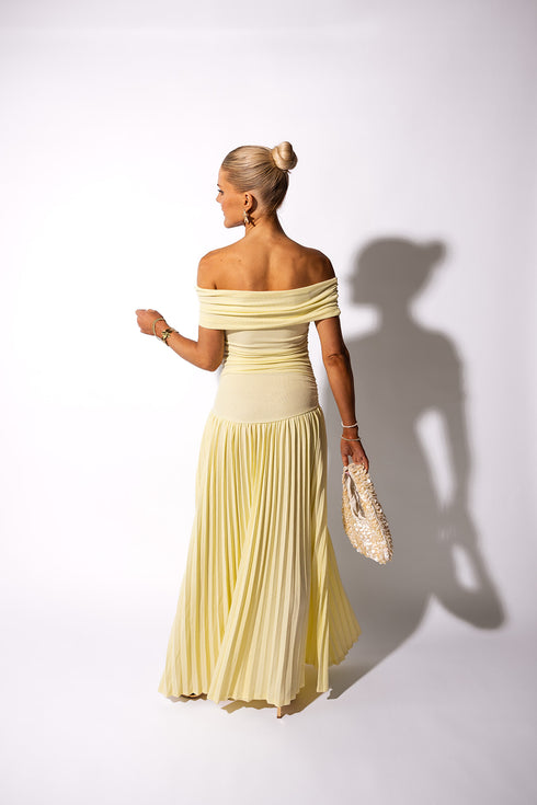 Sunkissed Sunset Dress // Butter Yellow