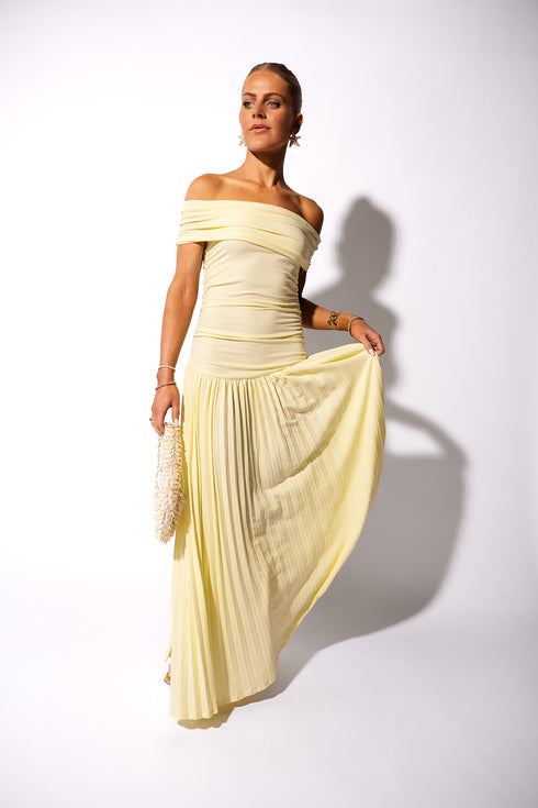 Sunkissed Sunset Dress // Butter Yellow