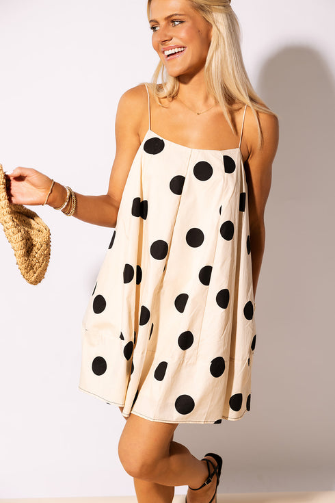 Off Duty Dot Dress