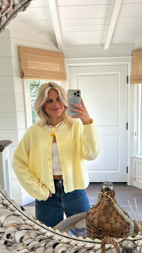 Coco Cutie Cardigan // Butter Yellow *RESTOCKED*