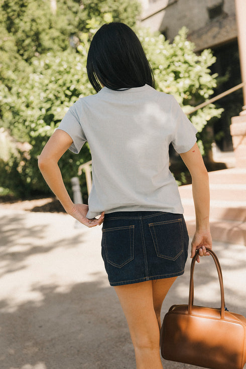 Coco Classic Tee // Dusty Blue