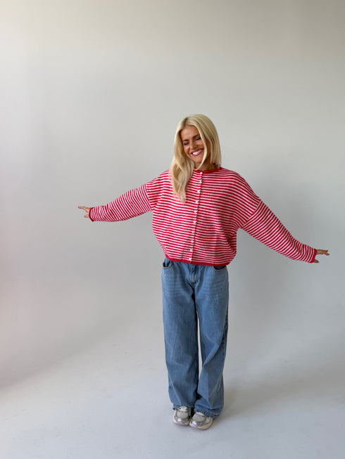 Coco Cutie Cardigan // Cherry Pink