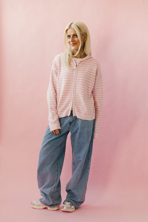 Club Cutie Zip-Up // Baby Pink *PREORDER*