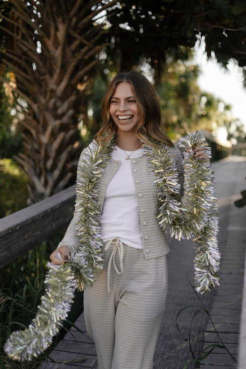 Sunny Stripe Cardi // Vanilla *PREORDER*