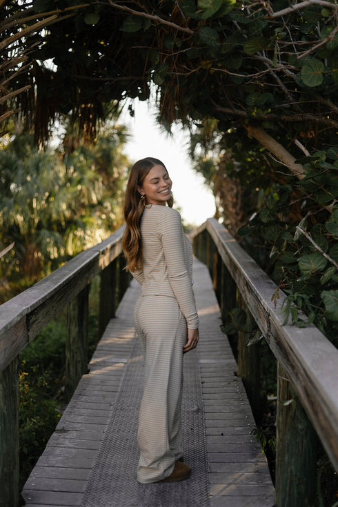 Sunny Stripe Cardi // Vanilla *PREORDER*