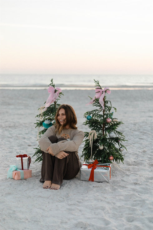 Sunny Stripe Pant // Espresso *PREORDER*