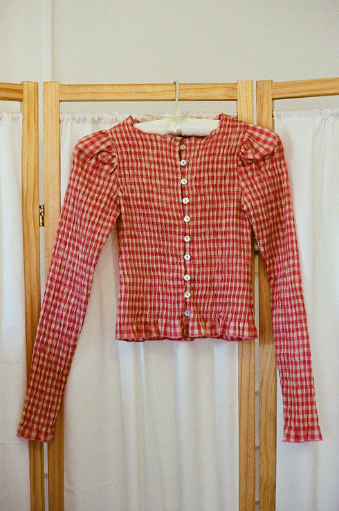 Gracie Gingham Top