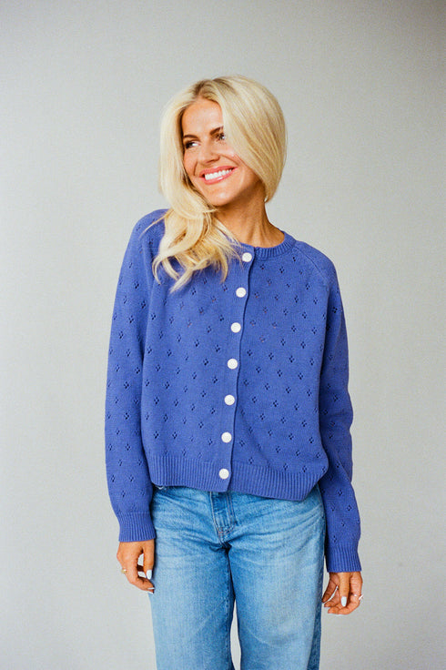 Posie Pointelle Cardigan // Vintage