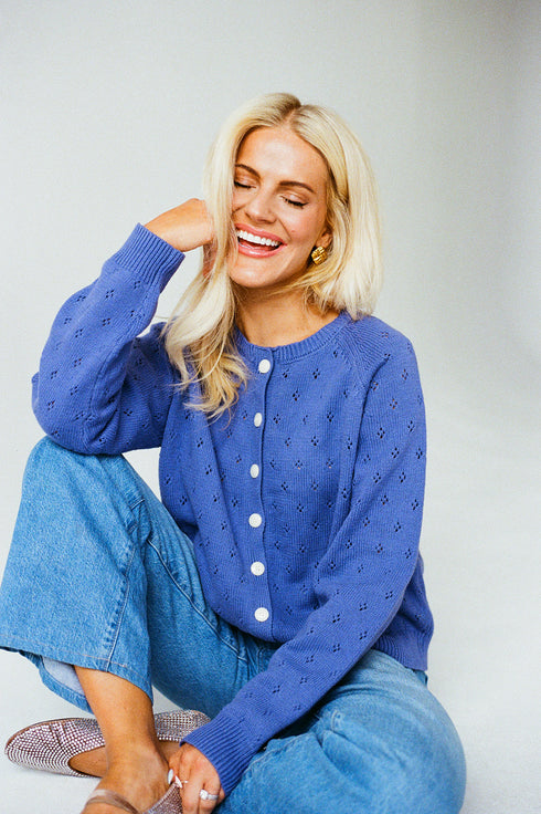 Posie Pointelle Cardigan // Vintage