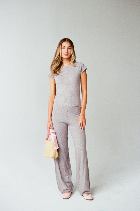 Everyday Pointelle Pant // Grey