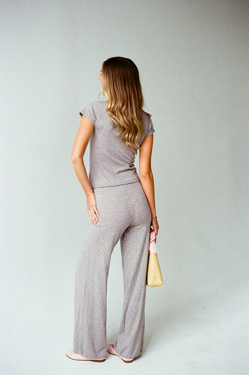 Everyday Pointelle Pant // Grey