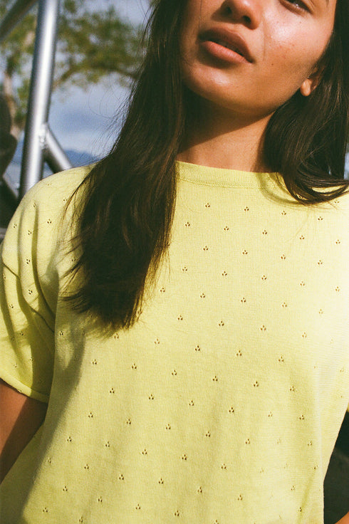 On Repeat Knit Set // Lime