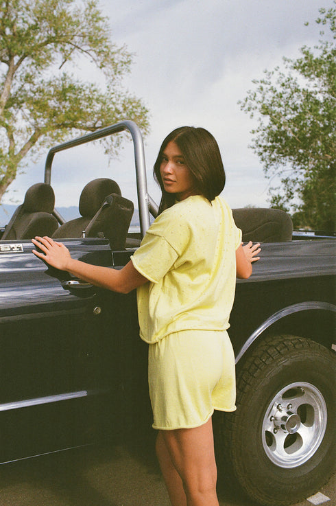 On Repeat Knit Set // Lime