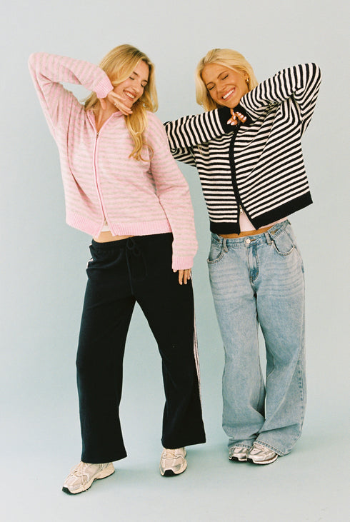 Club Cute Zip Up // Cloud Pink