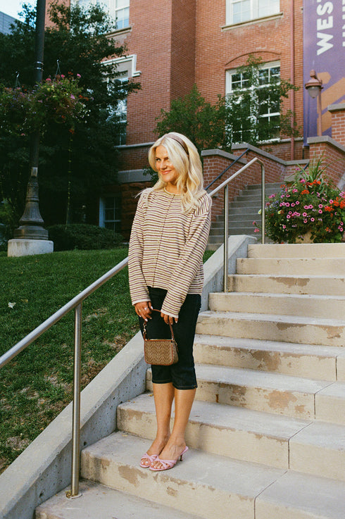 September Cardigan // Honey Stripe *PREORDER 9/18*