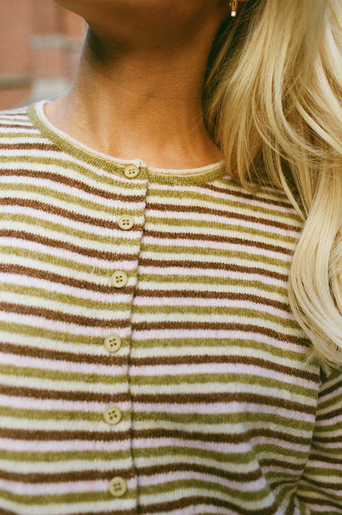 September Cardigan // Honey Stripe *PREORDER 9/18*