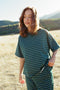 Upstate Striped Tee // Forest