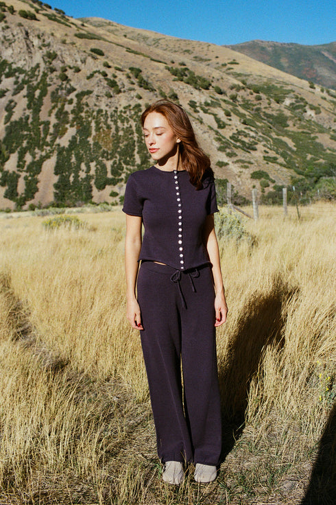 Heirloom Knit Pant // Midnight