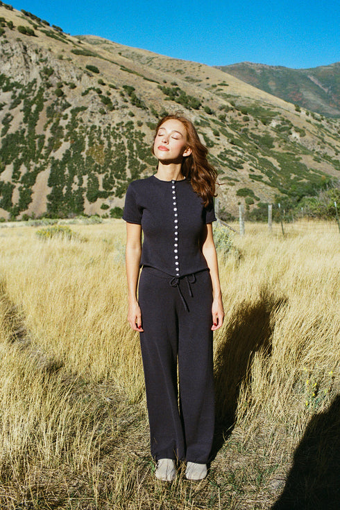 Heirloom Knit Pant // Midnight