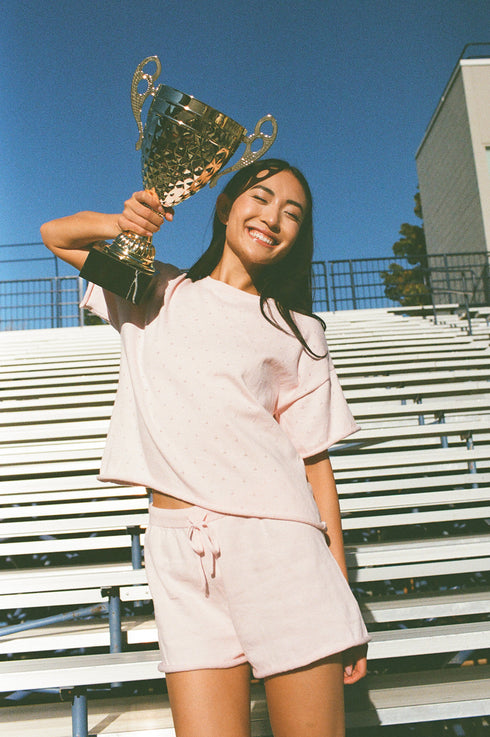 On Repeat Shorts // Baby Pink