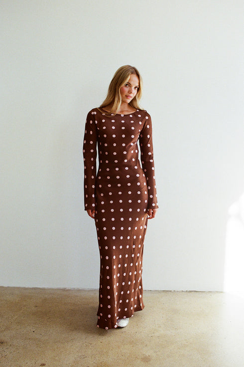 Dreamgirl Dress // Espresso Dot