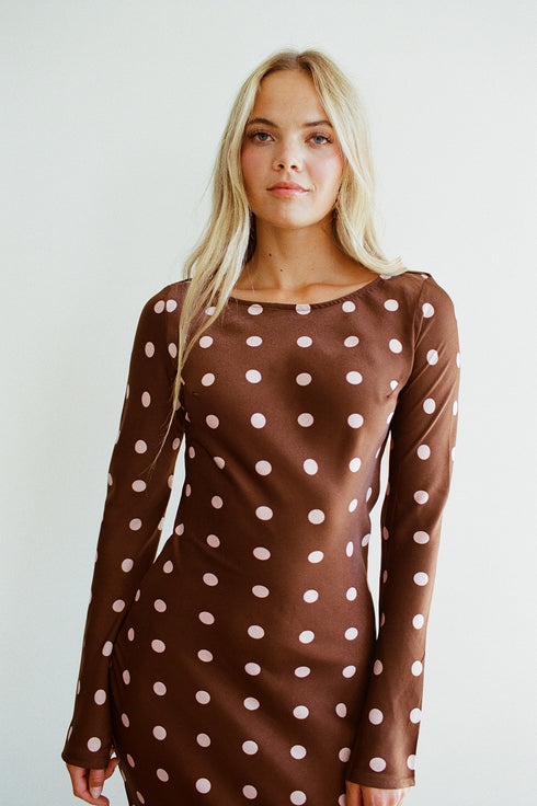 Dreamgirl Dress // Espresso Dot