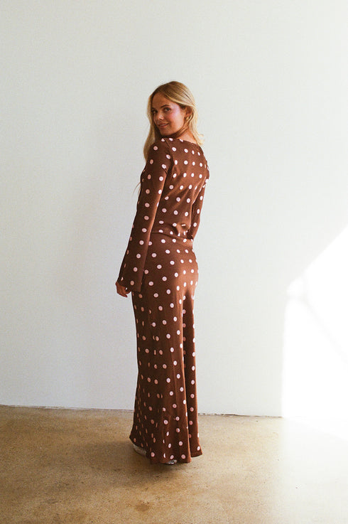 Dreamgirl Dress // Espresso Dot