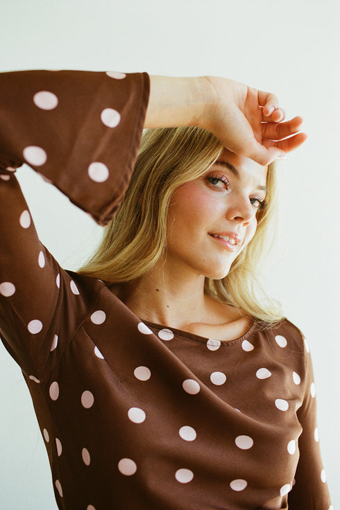 Dreamgirl Dress // Espresso Dot