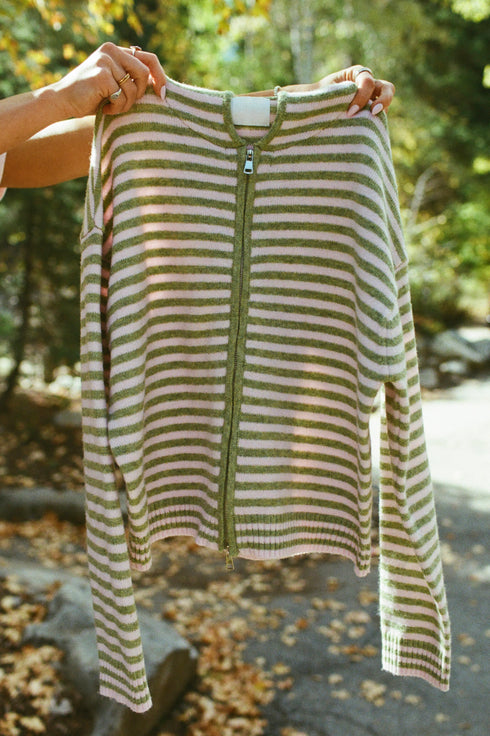 Club Cutie Zip-Up // Strawberry Matcha