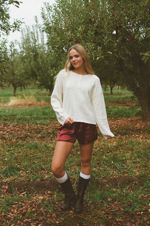 Everyday Pointelle Cutie // Cream