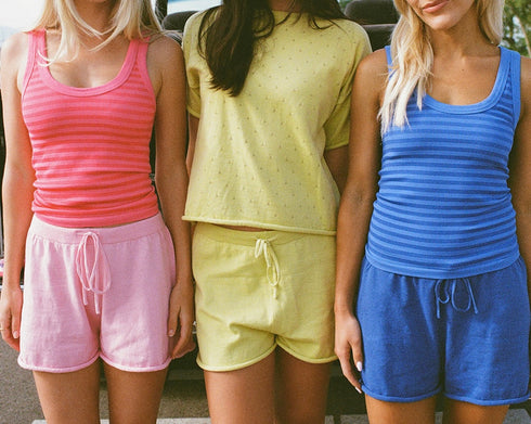 On Repeat Knit Set // Lime