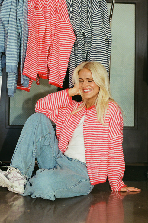 Coco Cutie Cardigan // Cherry Pink