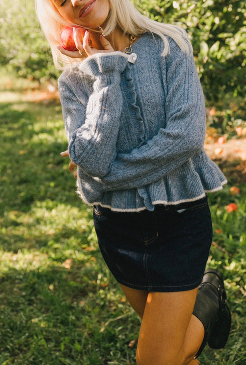 Autumn Cardigan // Powder Blue