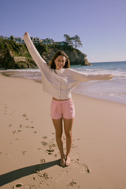 Coco Cutie Cardigan // Cream Stripe *RESTOCKED*