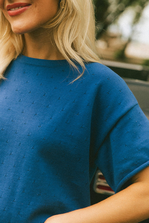On Repeat Knit Set // Cobalt