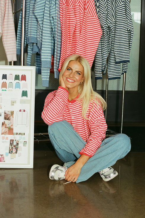 Coco Cutie Cardigan // Cherry Pink