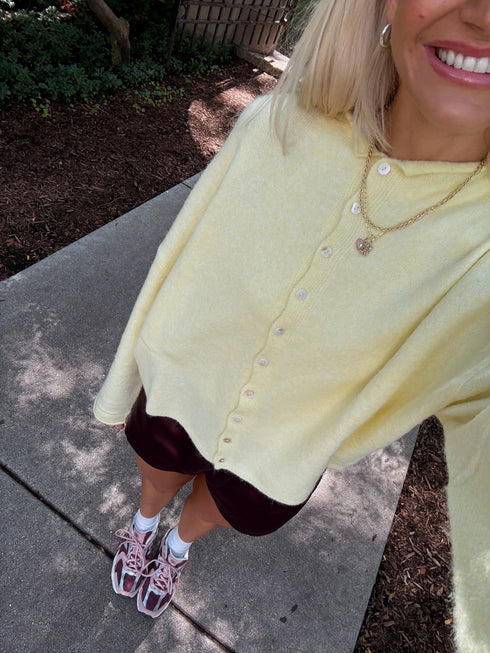 Coco Cutie Cardigan // Butter Yellow *RESTOCKED*