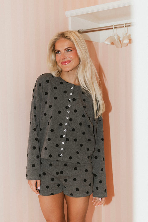 Coco Cutie Cardigan // Heather Dot
