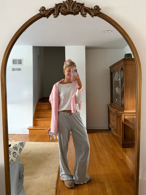 Sunday Girl Striped Pant // H. Grey *RESTOCKED*