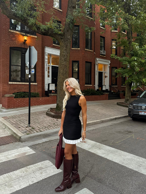 Tennis Club Dress// Black